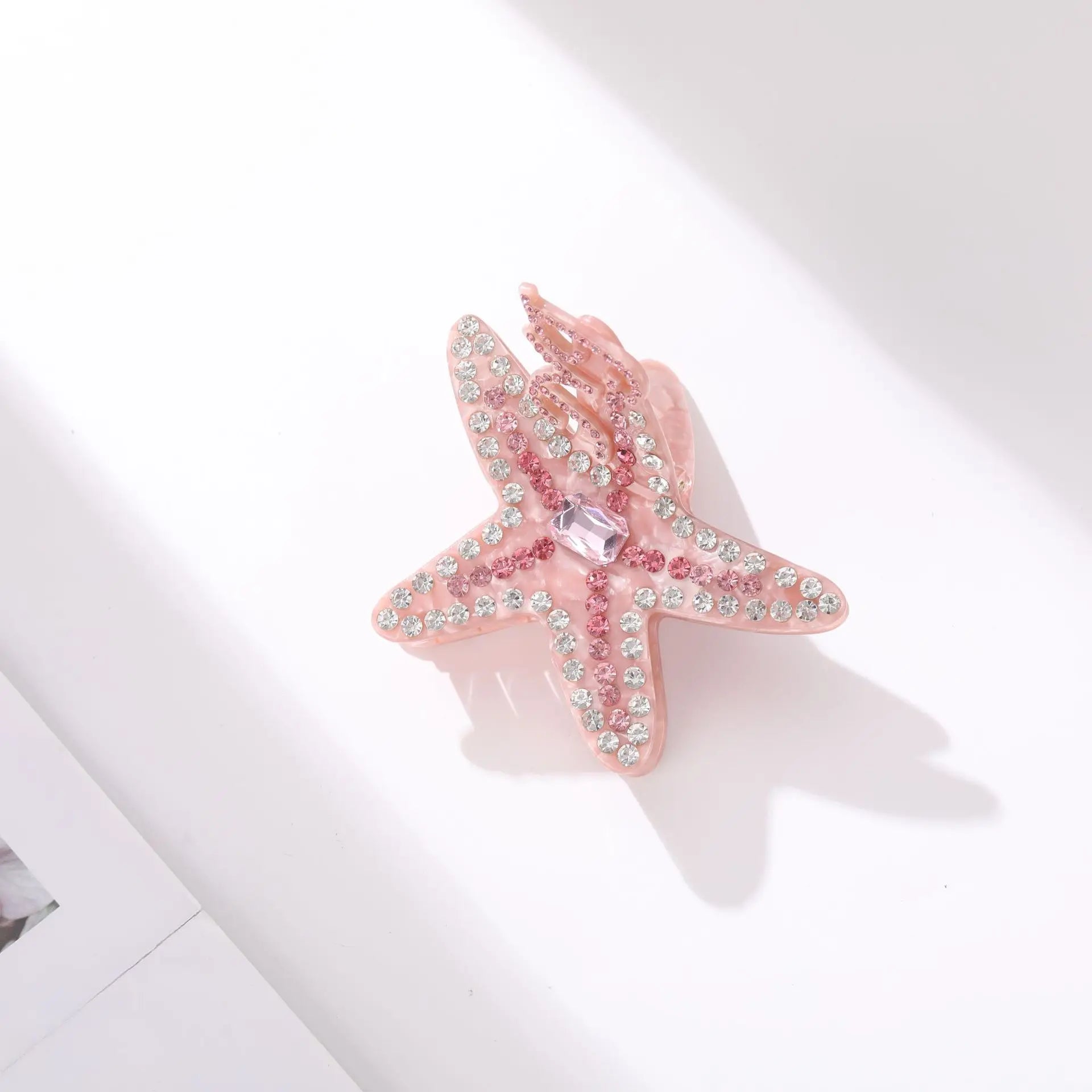 SongMay Chic Designer Hair Claw Clips Sweet Ins Starfish Diamonds Fashionable Environmental Friendly European American Hair