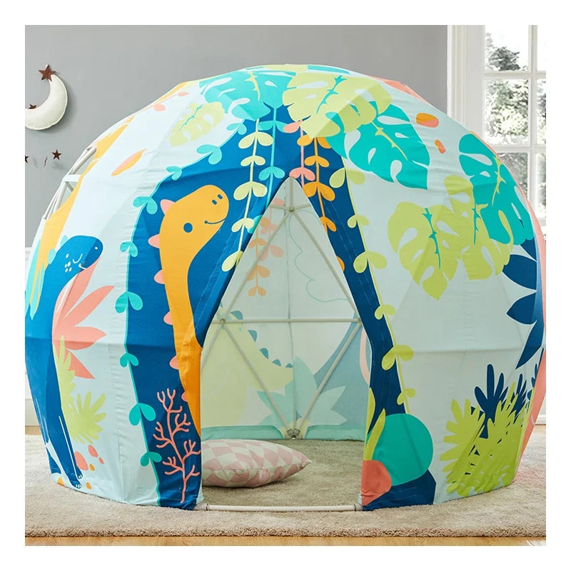 Asweets Indoor Playhouse Dinosaur Geodome Stable Plastic Frame Design for Kids Age 5 to 7 Years
