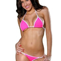 Zsyj-e296 Eco Friendly Swimwear Sexy Three Point Bikini Patent Leather Suit Women's Sexy Swimsuit Recycled Fabric Swimwear