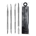 Metal Silver Cuticle Pusher Cutter Remover Salon Quality Wholesale Cuticle Pusher Nails