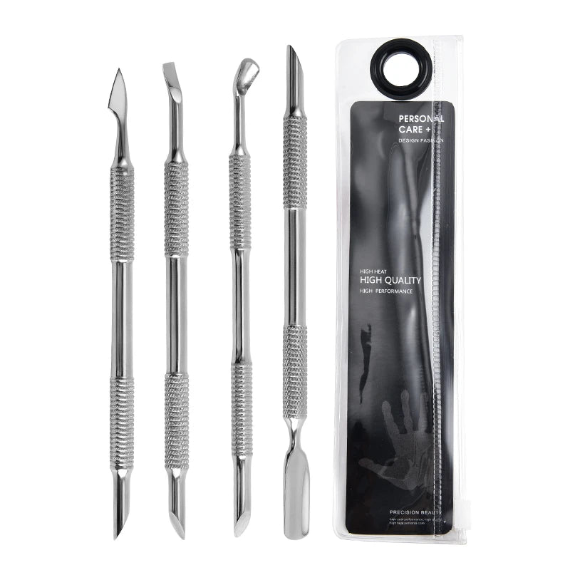 Metal Silver Cuticle Pusher Cutter Remover Salon Quality Wholesale Cuticle Pusher Nails