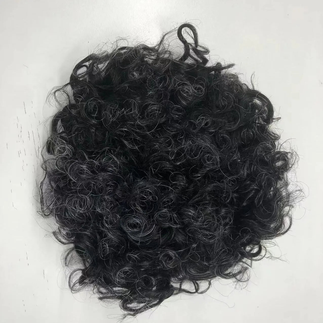 French Lace Men Curly Male Toupee Hair Replacement System Ready for Shipping