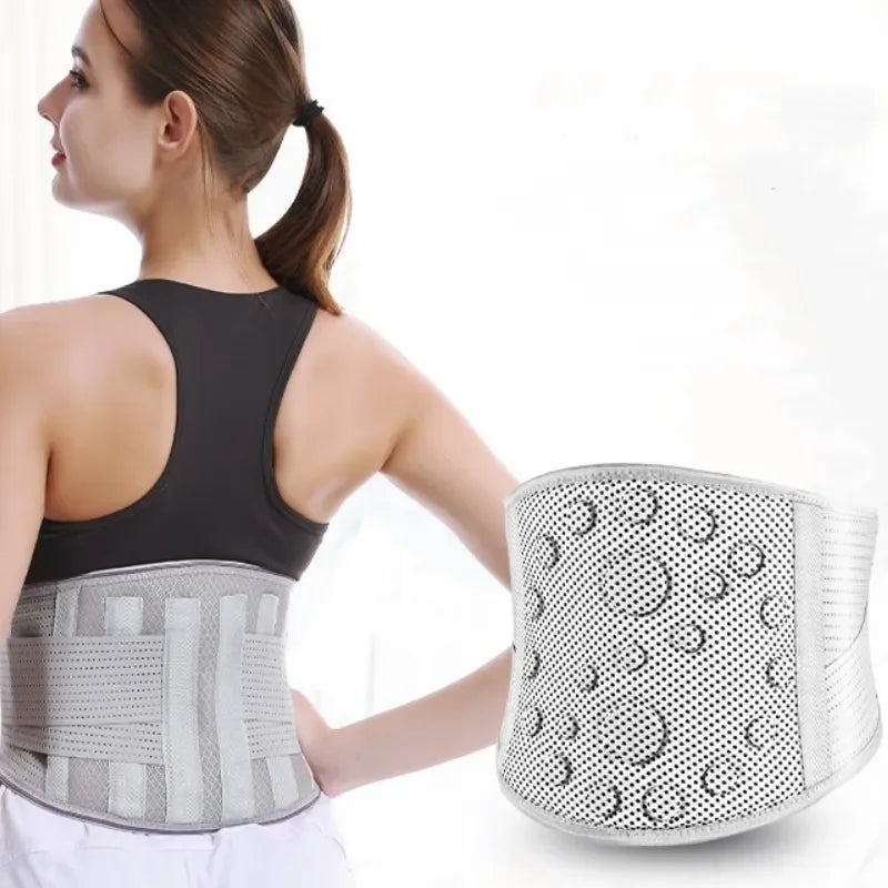 Healthy Care Low Back Waist Support Lumbar Brace Autumn Winter Hot Compress Massage for Lumber Pain Relief Protective Function