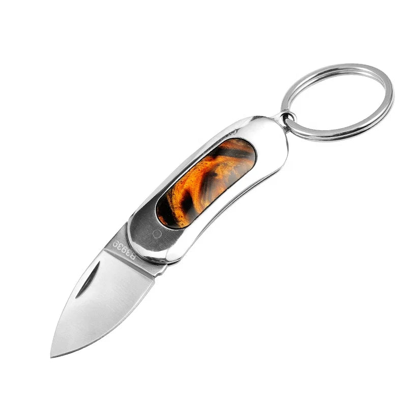 Best Selling EDC Camping Outdoor Pocket Knife Resin Handle Durable Combat Knife Stainless Steel Blade OEM Customization