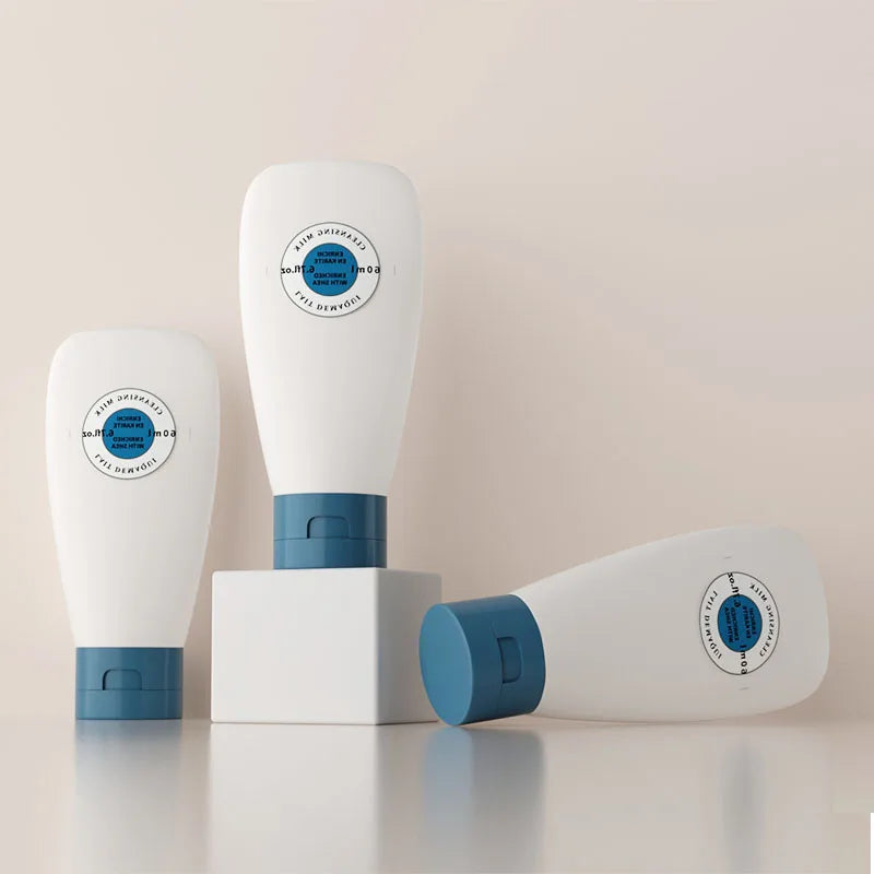 Portable PE Frosted Squeeze Bottle 30ml Cosmetic Lotion Tubes for Travel Plastic Cosmetic Packaging Tube
