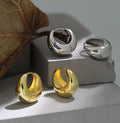 Unique Design Jewelry 925 Sterling Silver Simple Style Geometry Pendant 18K Gold S925 Sterling Silver Earrings for Women ET513