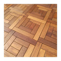 FSC Certified Interlocking WPC Deck Tiles - Anti-Slip & Corrosion-Resistant for Outdoor Use