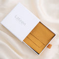 Jewelry Box Light Orange Microfiber Pouch Schmuck Boxe Set Custom Logo Sliding Out Drawer Jewellery Gift Paper Box Packaging