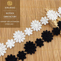 Water Soluble Milk Silk Flower Lace Soft and Comfortable Mesh Embroidery for Wedding Accessories Shoes Bags