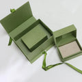 Milan Luxury Designs Paper Cardboard Jewellery Gift Boxes Ring Earrings Necklace Bracelet Jewelry Packaging Box With Ribbon
