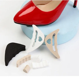 Women's EVA High Heel Orthotic Insoles Toe Plug Insert Shoe Front Filler Cushion Pain Relief Protector Forefoot Pad Half Insoles