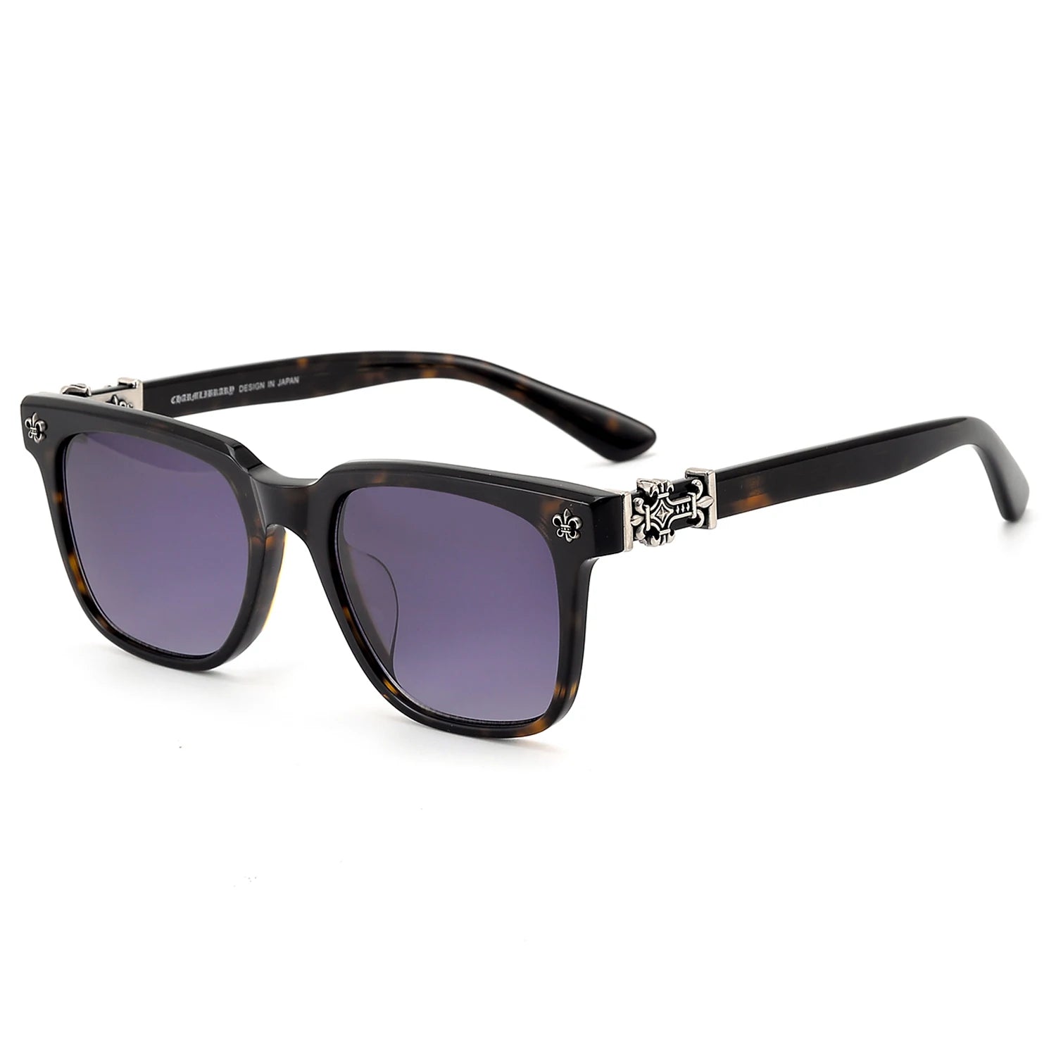 China Manufacture Personalized Acetate Sun Glasses Rectangular Acetate Sunglasses Custom Logo Square Style Brown Shades Factory