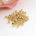 Simple Clip Flat Round Decoration Fixed End 2mm Component Copper Positioning Beads Geometric Beaded Jewelry Accessories
