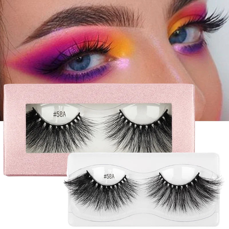 100% Mink Eyelash Cases Vendor Lahes Box Custom Eyelash Packaging Box Natural Eye Lash Lashess 3d