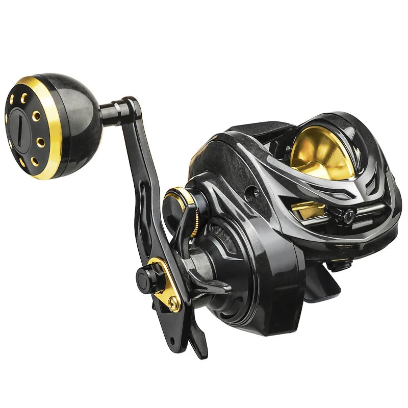Latest Models Fishing Reels Baitcaster Reel Carbon Fiber Baitcasting Wheel 6.3:1 Double Hand 6+1 Ball Bearings WaterDrop Wheel