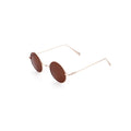 Premium Stylish Gold Frame Metal Full Rim Round Polarized Lightweight Durable Comfortable Sunglasses Men Women Unique Fashion