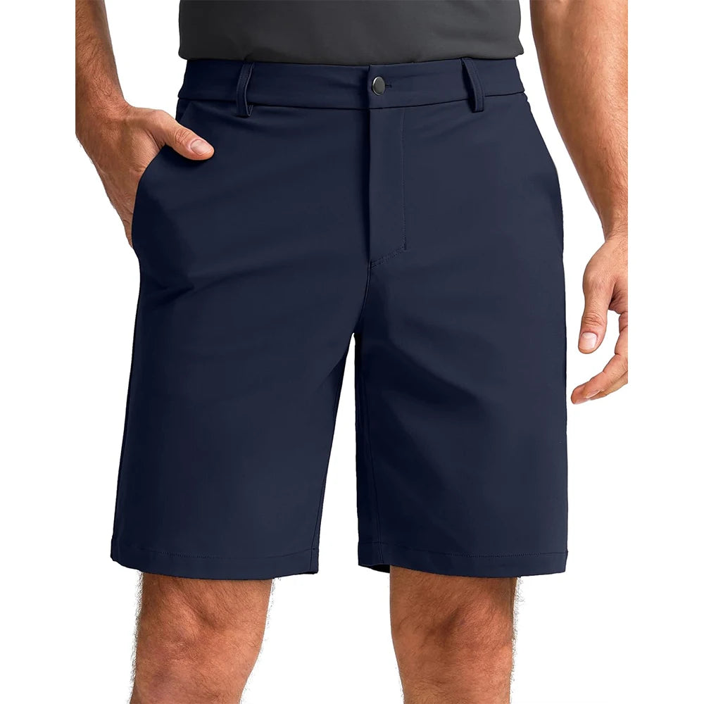 UV Protected Water-repellent Light Weight Best Big and Tall Tapered Stretch Cuffed Cold Weather Golf Joggers Shorts