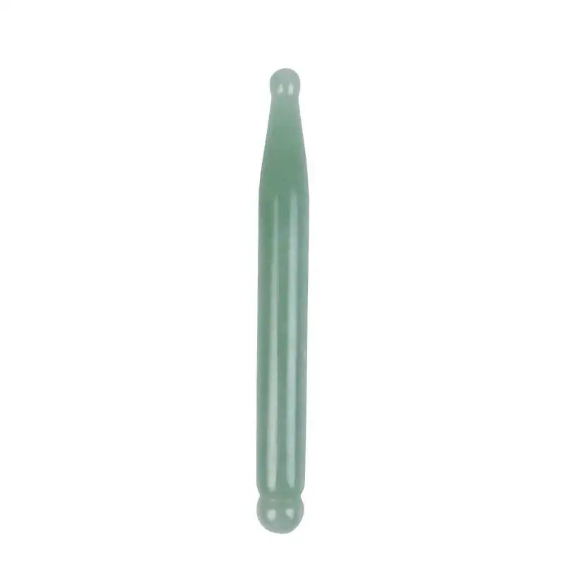 Acupressure Jade Guasha Points Rose Quartz Scraping Stick Pen Gua Sha Therapy Wand Needle Massage Tool