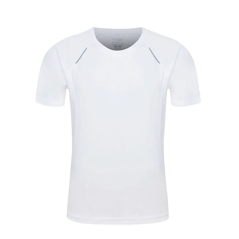 RNSHANGER Custom Logo Short Sleeve Blank Tshirt Casual Polyester Breathable Sport Short Sleeve Top Summer Men's Basic T-shirts