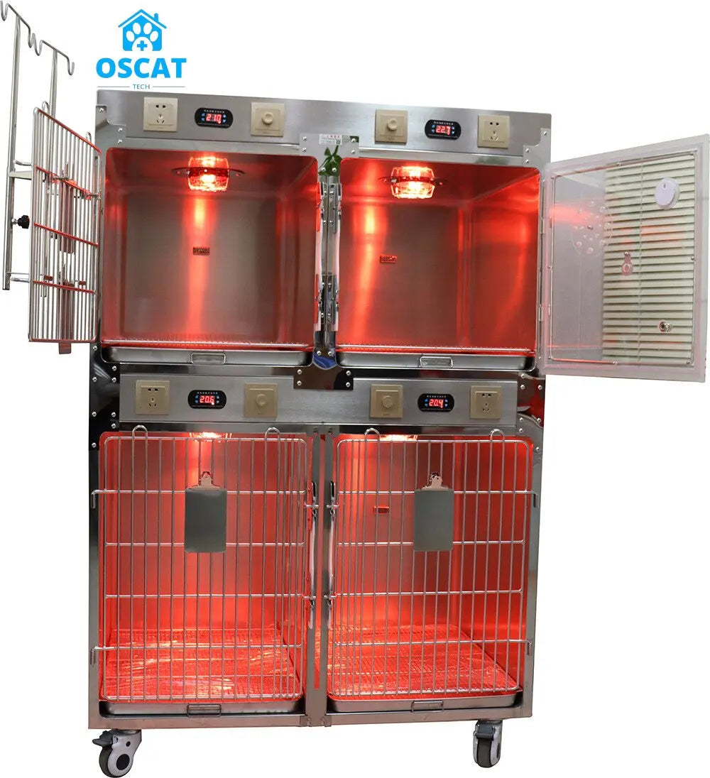 OSCAT Veterinary Equipment Heavy Duty Vet Clinic Large Combination Animal Icu Veterinary Icu Cages for Pet Hospital