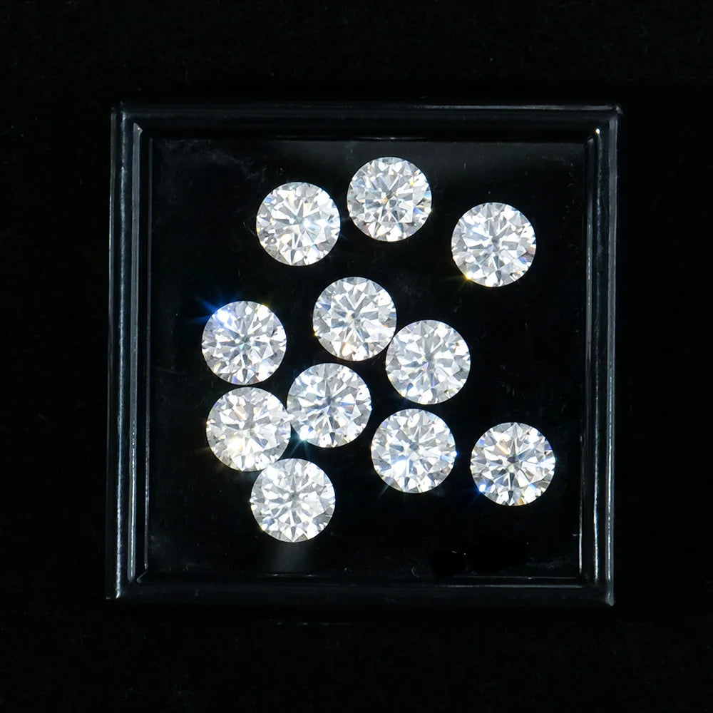 Lab Created Moissnaite EF White Color From 3-9mm Moissanite Stone  for Tennis Chain