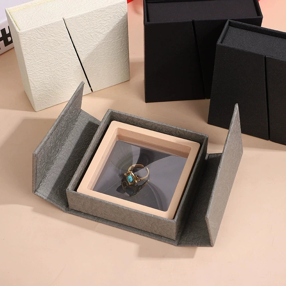Jewelry Box - Best-selling Magnetic Snap Open Jewelry Packaging Box for Bracelets Necklaces Rings Earrings and Bracelets.