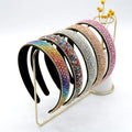 Fashionable Colorful Shiny Crystal Women's Headband Cute Sparkly Rhinestone Anti slip Hair Band