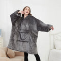 Factory Hooded Sweater Blanket for Adults Men Women Giant Wearable Blanket Oversized Sherpa With Sleeves Adult Hooded Blanket