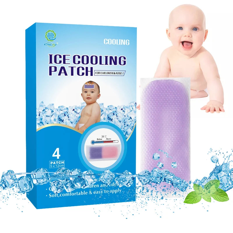 New Products Natural Herbal Mint Cooling Gel Pad Body and Mouth Nasal Patch for Baby Cooling Treatment