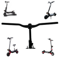 Electric Scooter Steering Handle Bars Part Accessories Aluminum Alloy Handlebar Replacement With Clamp for Repair or DIY Boyueda