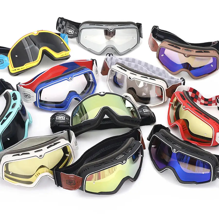 Outdoor Prevent Falling Retro % PC UV400 Protection Polarized Lenses CE Certified Sporty Style Helmet Goggles Motorcycle