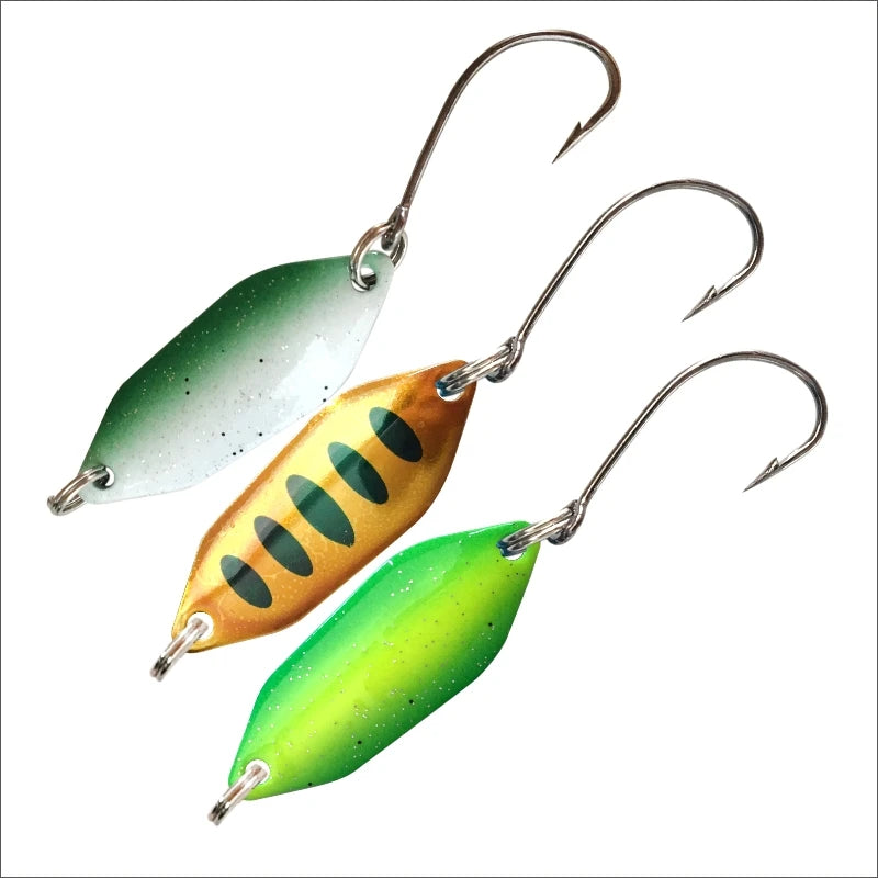New 3cm 2.5g Fishing Baits Lure Copper Spoon Sequins Spinner Tront Lure Spinning Artificial Spoon Fishing Lure