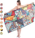 Promotional Bottle Recycled 80 Polyester 20 Polyamide Toalha De Praia Microfiber Beach Towel with Travel Bag