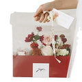 Factory Luxury Custom Logo Suede Velvet Rose Flower Box Matt Lamination and Embossing Eco-Friendly Packaging for Hats