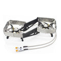 BRS-32 Double Head Stove Small Portable Outdoor Camping Furnace Fire Switch Free Adjustable Control Cookware Set