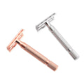 Hot Sell Rose Gold T Shape Mini Men Woman Razor Zinc Alloy Double Edge Shaving Safety Razor