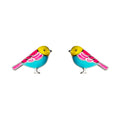 Wholesale 925 Sterling Silver Mini Bird Enamel Animal Stud Earrings for Women Dropshipping Jewelry Gifts