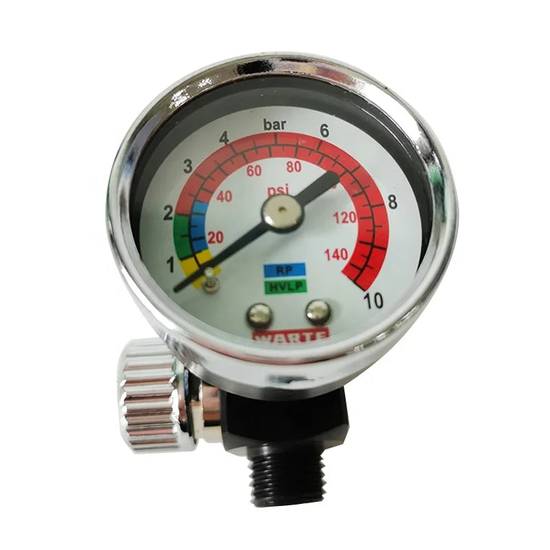 Spray Gun Pressure Gauge Paint Spraying Pressure Regulator Regulating Valve Gun Tail Pressure Gauge