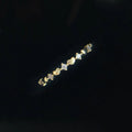 Fashion Gold Plated Heart Shaped Zircon Ring Exquisite Small Heart Zircon Thin Ring for Women