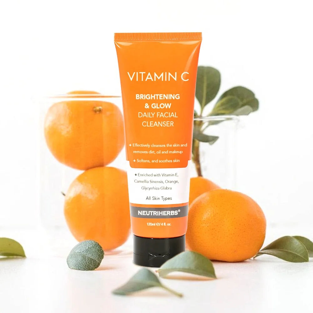 Private Label Moisturizing Cleanser Deep Cleansing Brightening Whitening Vitamine Vitamin C Face Wash Brightening Face Wash