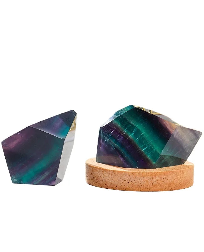 Wholesale Natural Crystal Lamp Fluorite Quartz Stone Geometry for Home Decoration