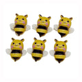 Cute Cartoon Animals Resin Honey Bee Flatback Ornaments Desk Mini Decor Phone Shell Patch Headdress Accessories