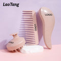 Wheat Straw Silicon Hair Comb Wide Tooth Scalp Massager Detangling Shampoo Brush Wet/Dry Hair Tool for Curly Home Salon Beauty