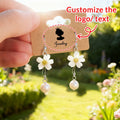 Jewelry & Earring Display Card-Customizable Logo & Text Sturdy Paper Gift Card with Digital Printing