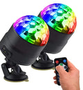 USB 3 Color Portable Rotating Lights Sound Activated LED Strobe Light Disco Club DJ Ball Party Stage Light With Remote Control