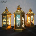 Ramadan Lantern Moon Star EID Mubarak Decoration Hanging Lantern for Muslim Party Eid Night Light Holiday Decoration SD823