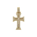 Personalized 14K Gold Plated T Diamond Cross Pendant Hip Hop 5A Zircon Necklace Jewelry Suitable for Women Men