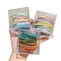 MIO Candy Color Elastic Rubber Hair Bands 50 Pcs/box Rubber Band Hair Ties Accessory Summer Girls Women