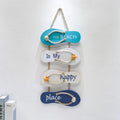 Eco-Friendly Nautical Wooden Welcome Sign Pendant HYE05 Mediterranean Modern Art Deco Home Decoration Holiday Souvenir 22x53cm