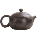 Purple Sand Ceramic Kung Fu Tea Set Color-Changing Heat Xishi Pot with Case for Household Use Hand Gift COFFER POT